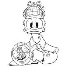 Donald Duck (Cartoon Characters) coloring page #30315 to print and color
