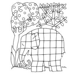 Coloring pages: Elmer - Free Printable Coloring Pages