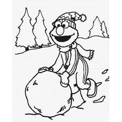 Elmo (Cartoon Characters) coloring page #203546 to print and color
