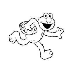 Elmo (Cartoon Characters) coloring page #203550 to print and color