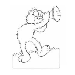 Elmo (Cartoon Characters) coloring page #203551 to print and color