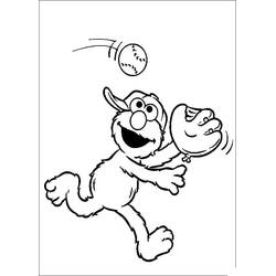 Elmo (Cartoon Characters) coloring page #203555 to print and color