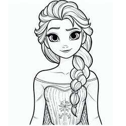 Coloring pages: Elsa - Free Printable Coloring Pages