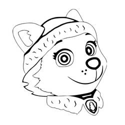 Coloring pages: Everest PAW Patrol - Free Printable Coloring Pages