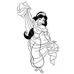 Coloring pages: Jasmine - Free Printable Coloring Pages