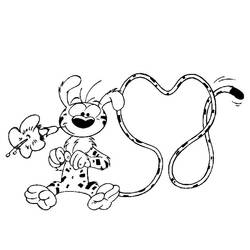 Marsupilami (Cartoon Characters) coloring page #182697 to print and color