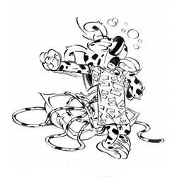 Marsupilami (Cartoon Characters) coloring page #182703 to print and color