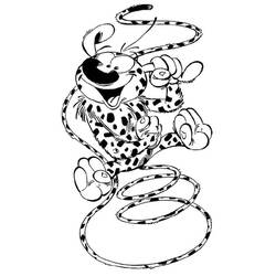 Marsupilami (Cartoon Characters) coloring page #182720 to print and color