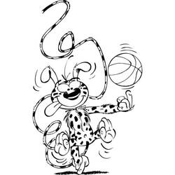 Marsupilami (Cartoon Characters) coloring page #182724 to print and color