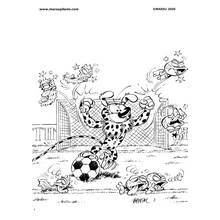 Marsupilami (Cartoon Characters) coloring page #50142 to print and color