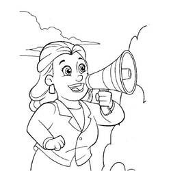 Coloring pages: Mayor Goodway - Free Printable Coloring Pages