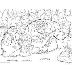 Coloring pages: Merida (Brave) - Free Printable Coloring Pages