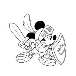 Mickey Mouse (Cartoon Characters) coloring page #172003 to print and color
