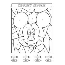 Mickey Mouse (Cartoon Characters) coloring page #172004 to print and color