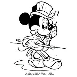 Mickey Mouse (Cartoon Characters) coloring page #172012 to print and color