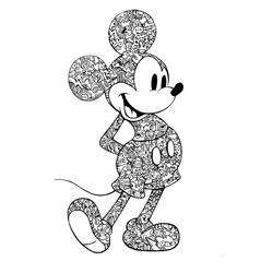 Mickey Mouse (Cartoon Characters) coloring page #172013 to print and color