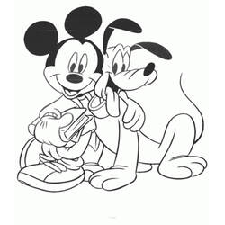 Mickey Mouse (Cartoon Characters) coloring page #172017 to print and color