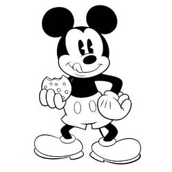 Mickey Mouse (Cartoon Characters) coloring page #172019 to print and color