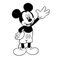 Mickey Mouse (Cartoon Characters) coloring page #172021 to print and color