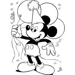 Mickey Mouse (Cartoon Characters) coloring page #172023 to print and color