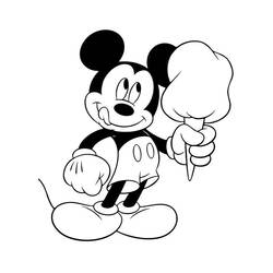 Mickey Mouse (Cartoon Characters) coloring page #172028 to print and color