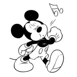 Mickey Mouse (Cartoon Characters) coloring page #172035 to print and color