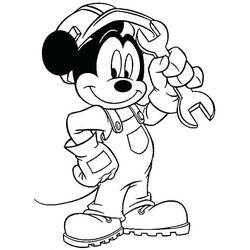 Mickey Mouse (Cartoon Characters) coloring page #215055 to print and color