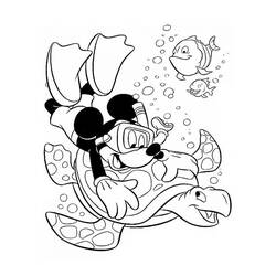Mickey Mouse (Cartoon Characters) coloring page #215056 to print and color