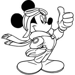 Mickey Mouse (Cartoon Characters) coloring page #215060 to print and color