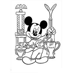 Mickey Mouse (Cartoon Characters) coloring page #215061 to print and color