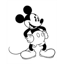 Mickey Mouse (Cartoon Characters) coloring page #215064 to print and color