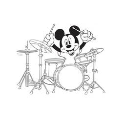Mickey Mouse (Cartoon Characters) coloring page #215068 to print and color