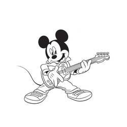 Mickey Mouse (Cartoon Characters) coloring page #215069 to print and color