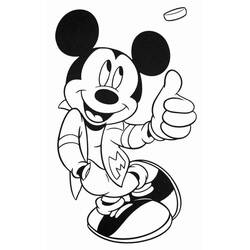 Mickey Mouse (Cartoon Characters) coloring page #215071 to print and color