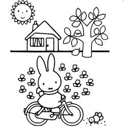 Coloring pages: Miffy - Free Printable Coloring Pages