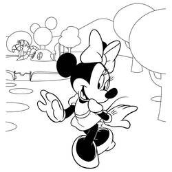 Coloring pages: Minnie - Free Printable Coloring Pages