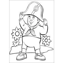 Noddy (Cartoon Characters) coloring page #44743 to print and color