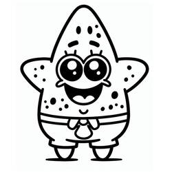 Coloring pages: Patrick Star - Free Printable Coloring Pages