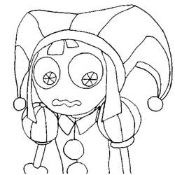 Coloring pages: Pomni - Free Printable Coloring Pages