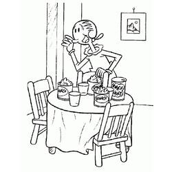 Popeye (Cartoon Characters) coloring page #205951 to print and color