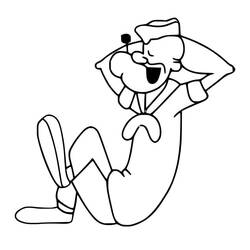 Popeye (Cartoon Characters) coloring page #205958 to print and color