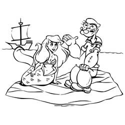 Popeye (Cartoon Characters) coloring page #205975 to print and color