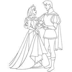 Coloring pages: Princess Aurora - Free Printable Coloring Pages