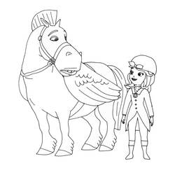 Coloring pages: Princess Sofia - Free Printable Coloring Pages