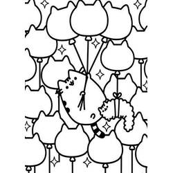 Pusheen (Cartoon Characters) coloring page #188448 to print and color
