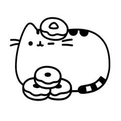 Pusheen (Cartoon Characters) coloring page #188449 to print and color