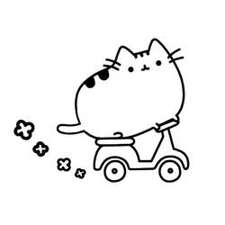 Coloring pages: Pusheen - Free Printable Coloring Pages