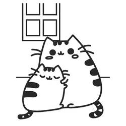 Pusheen (Cartoon Characters) coloring page #188467 to print and color