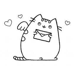 Pusheen (Cartoon Characters) coloring page #188468 to print and color