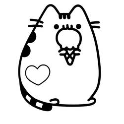Pusheen (Cartoon Characters) coloring page #188471 to print and color